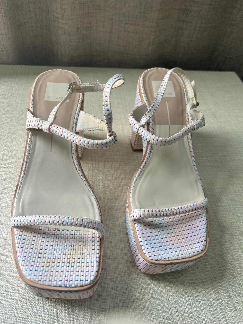Dolce Vita woven platform